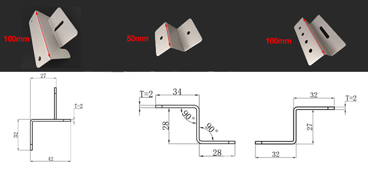 Solar Panel Z Mounting Brackets